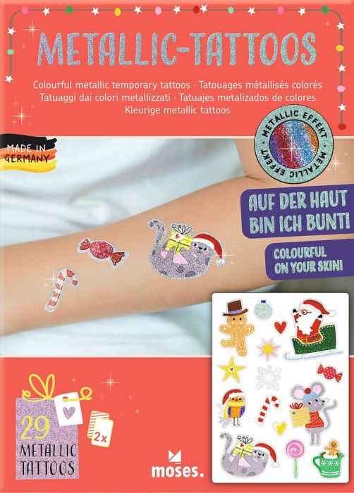 Metallic-Tattoos Weihnachtszauber