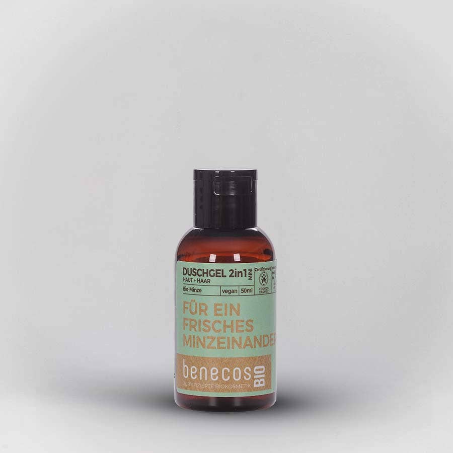 Mini benecosBio Duschgel 2in1 BIO-Minze FÜR EIN FRISCHES MIN