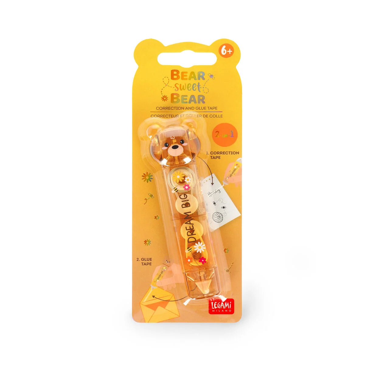 Bear Sweet Bear 2-in-1 Korrekturroller und Kleberoller