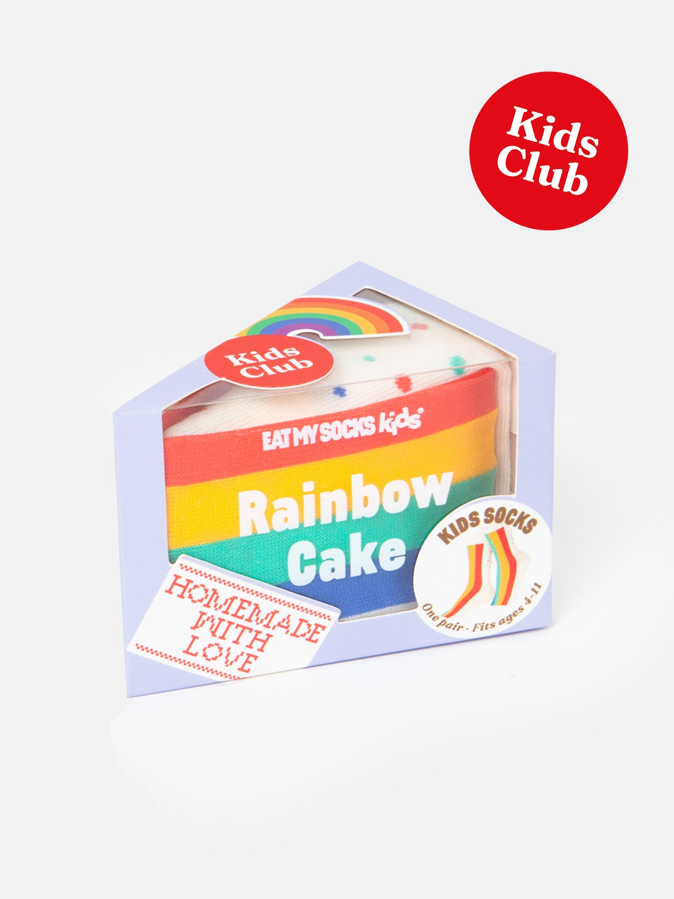 Socken Rainbow Cake
