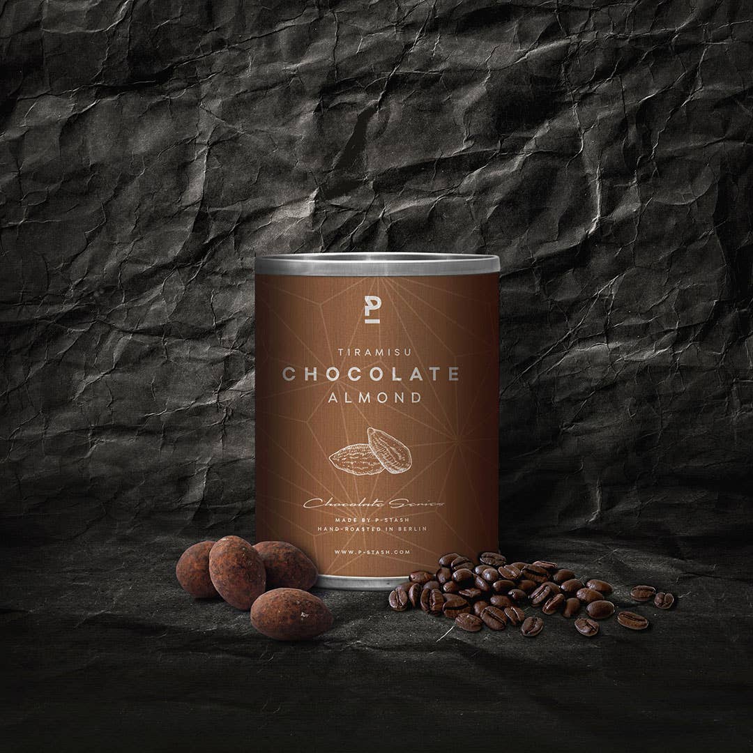 Mandeln - Dunkle Schokolade mit Tiramisu - 60g