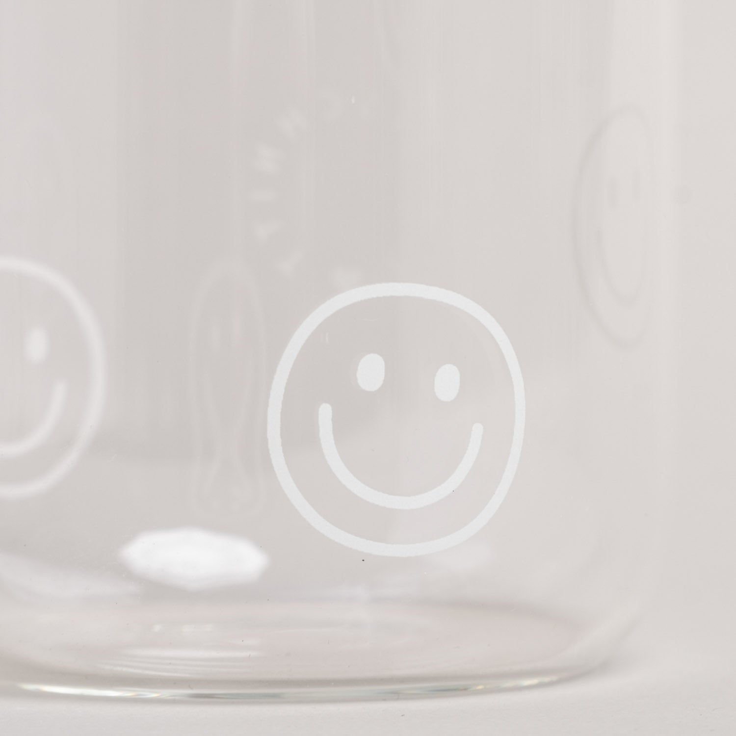 Hohes Trinkglas - Smileys
