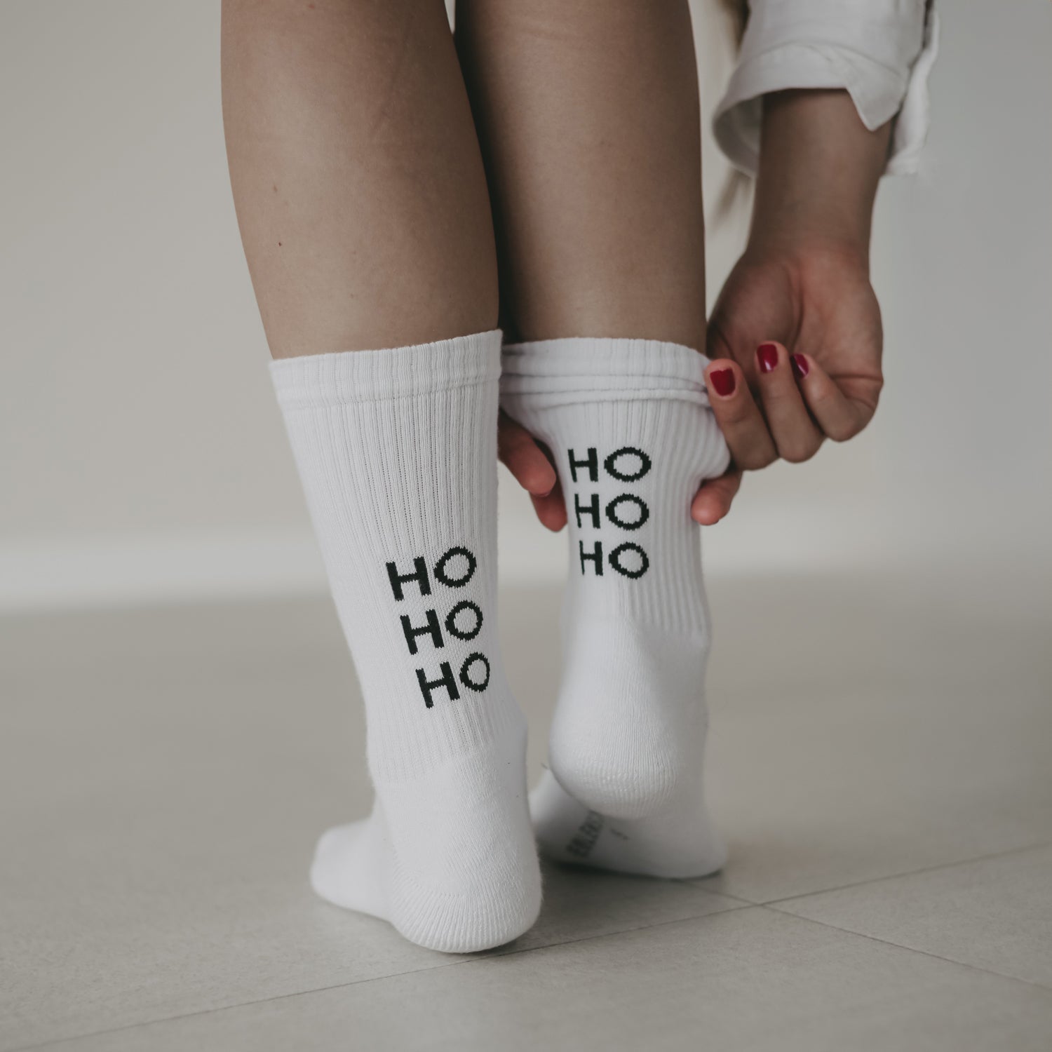 Socken weiß - Ho Ho Ho