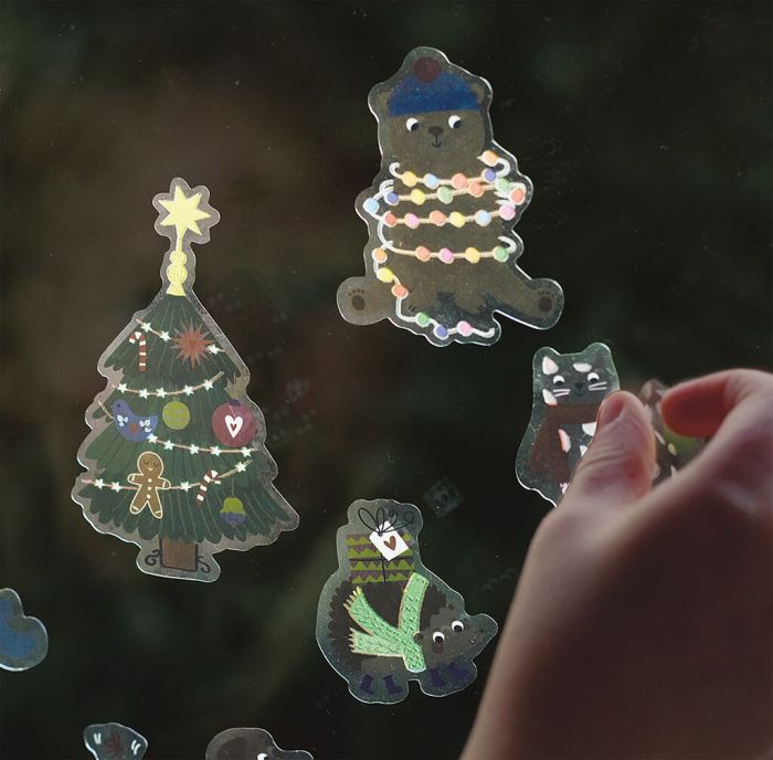 Nachtleuchtende Fenstersticker