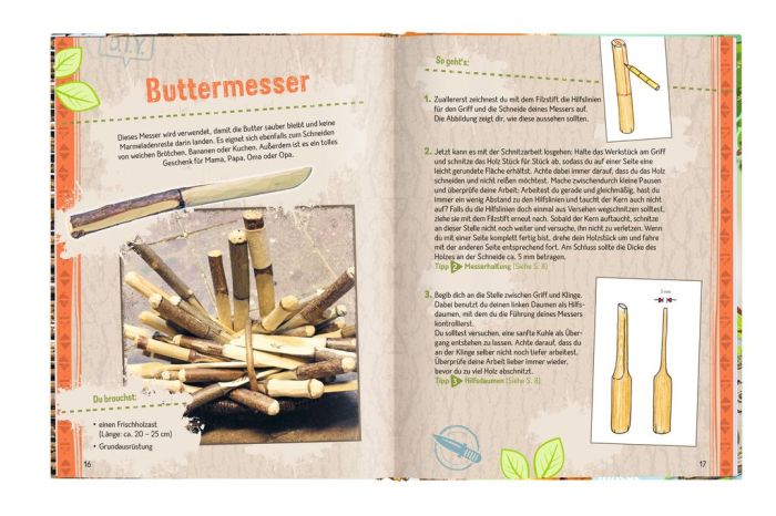 Buch Expedition Natur - Schnitzen mit dem Taschenmesser