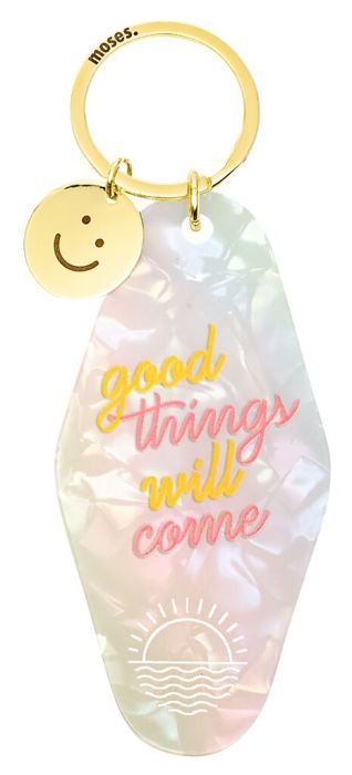 Smile Acryl Schlüsselanhänger Konfetti