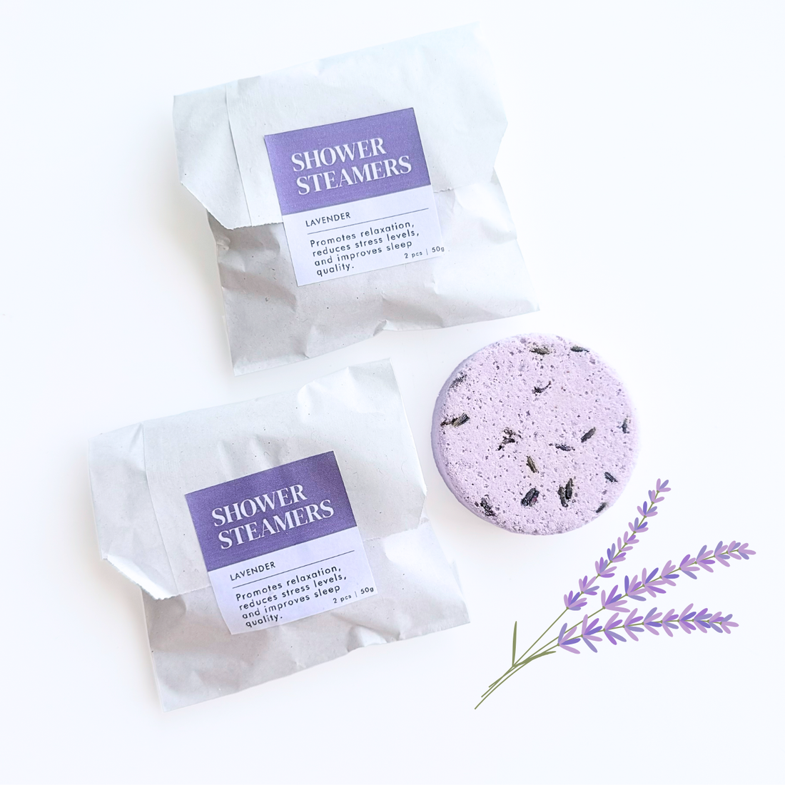 Lavendel Dusch-Dampfbad 55 g (einzeln verpackt)