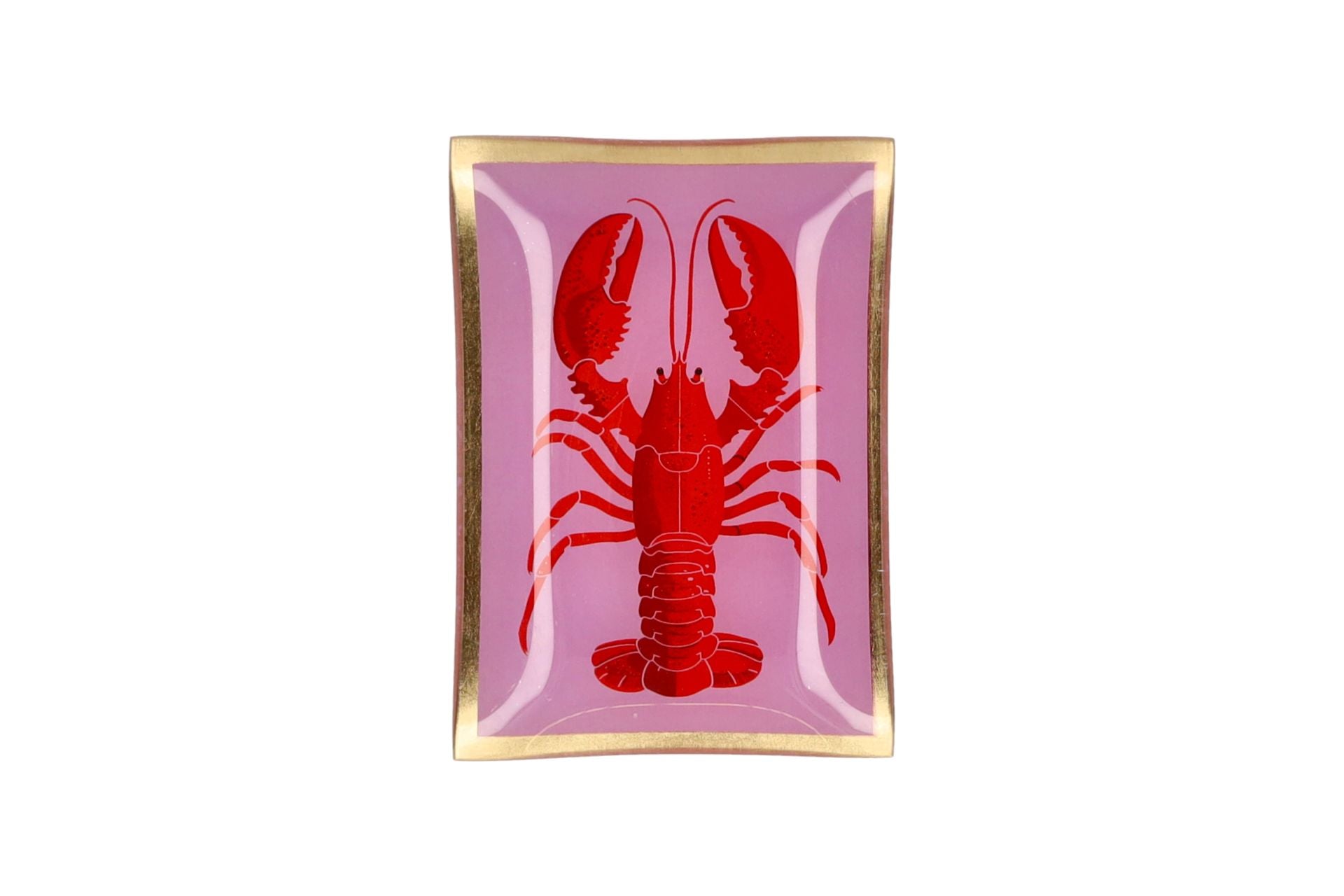 Kleiner Glasteller - Lobster