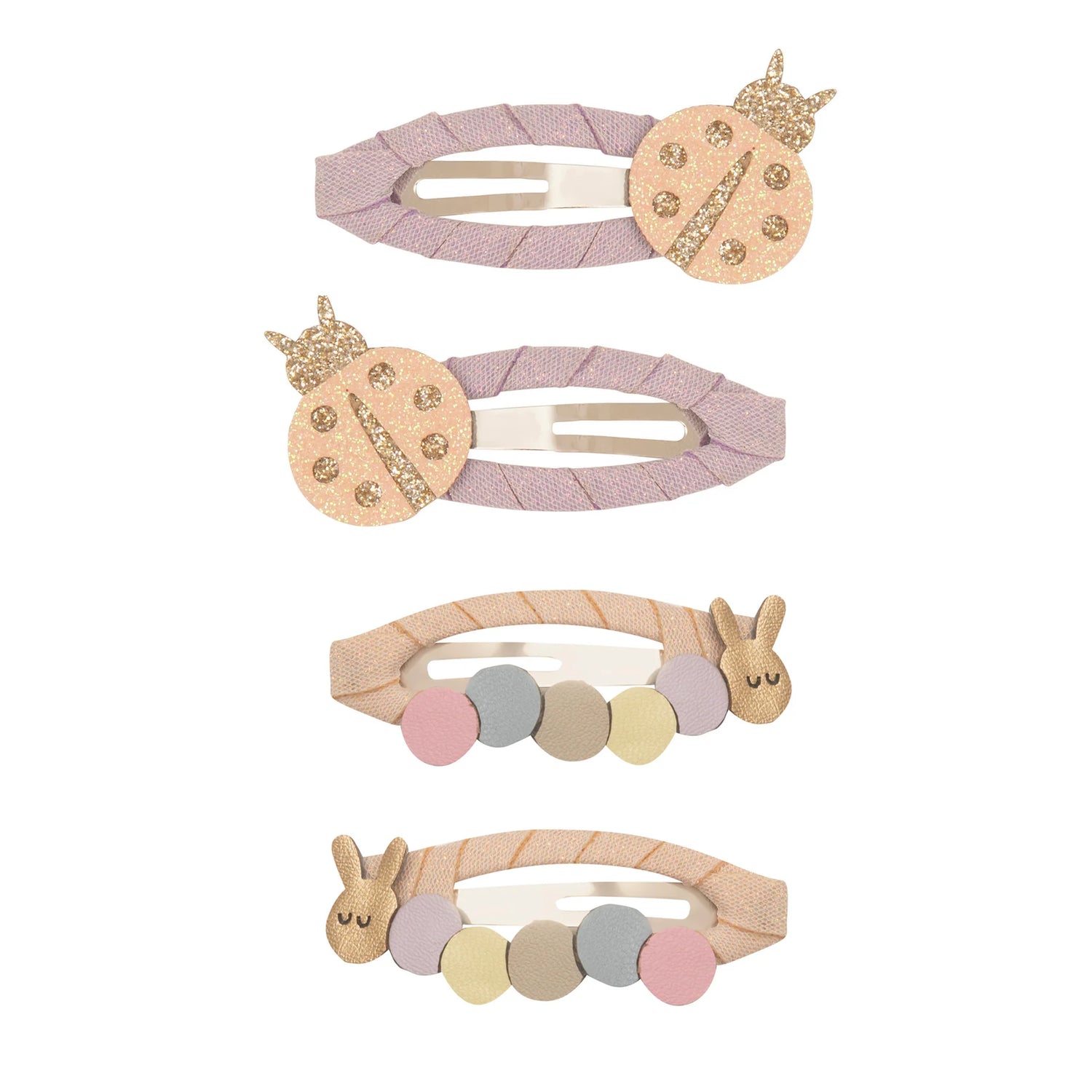 Haarspangen Marienkäfer &amp; Raupe