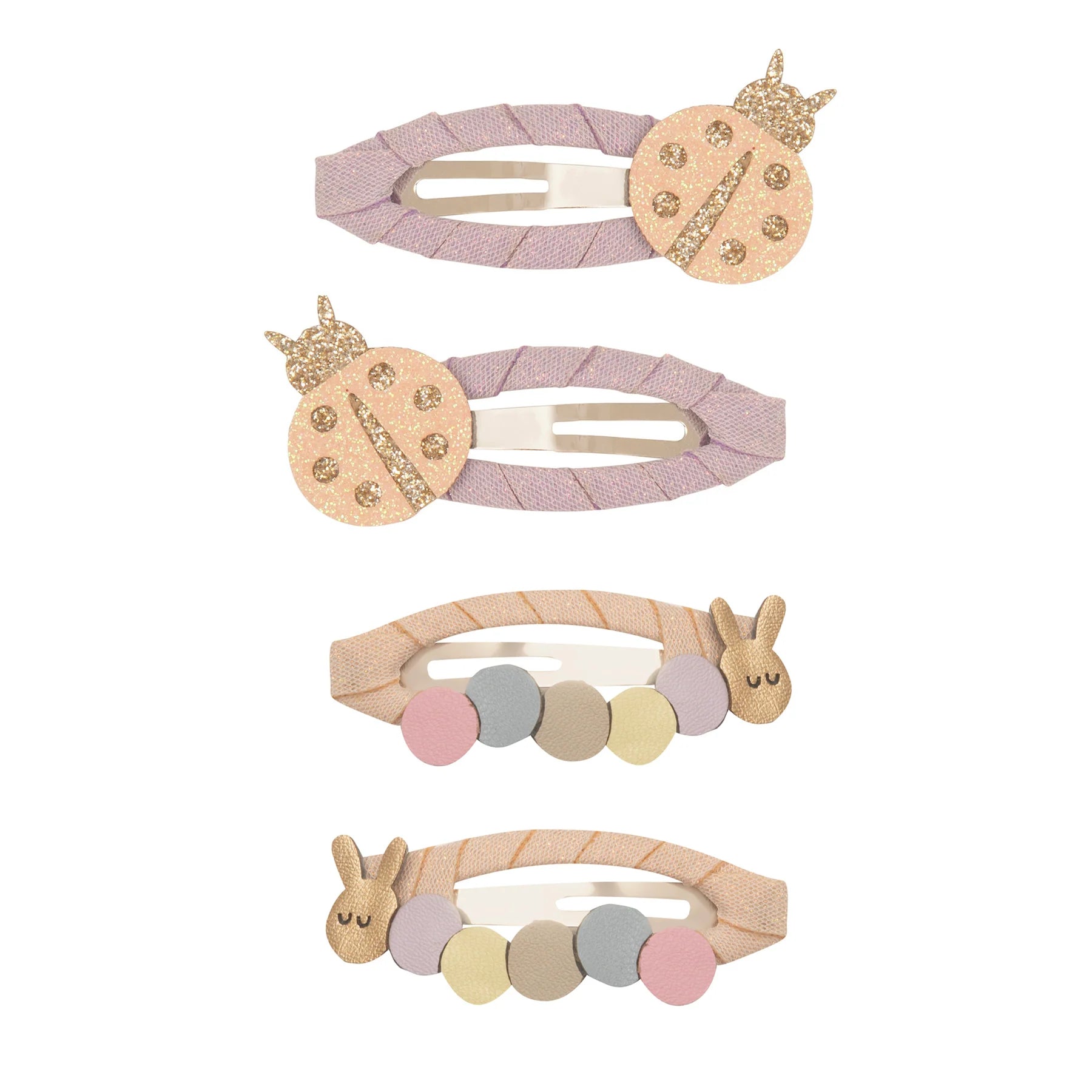 Haarspangen Marienkäfer &amp; Raupe