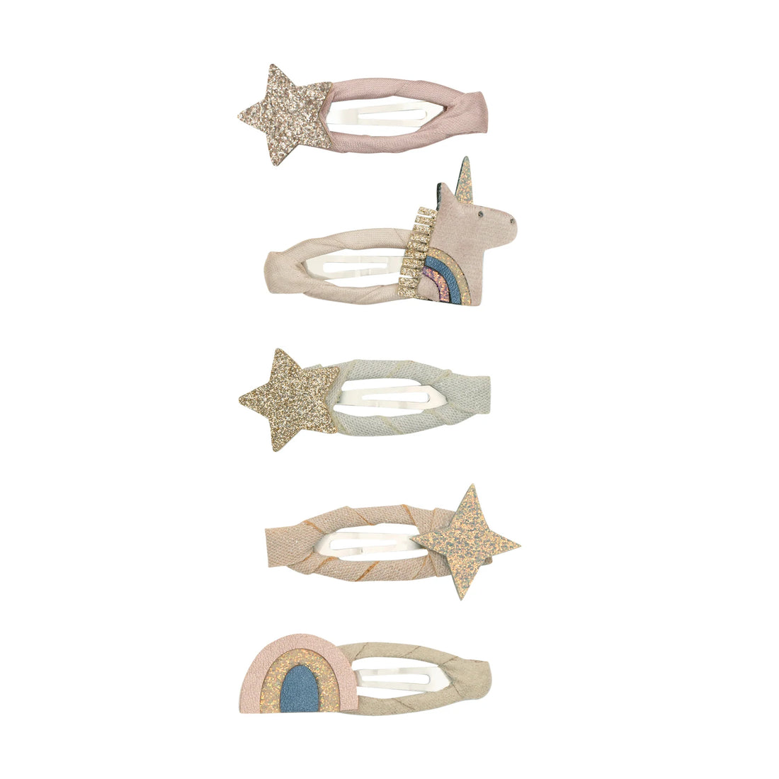 Haarspangen Einhorn &amp; Sterne 5 Stück