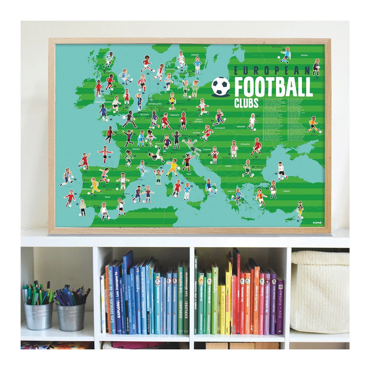 Sticker Lernposter Fussball-Clubs