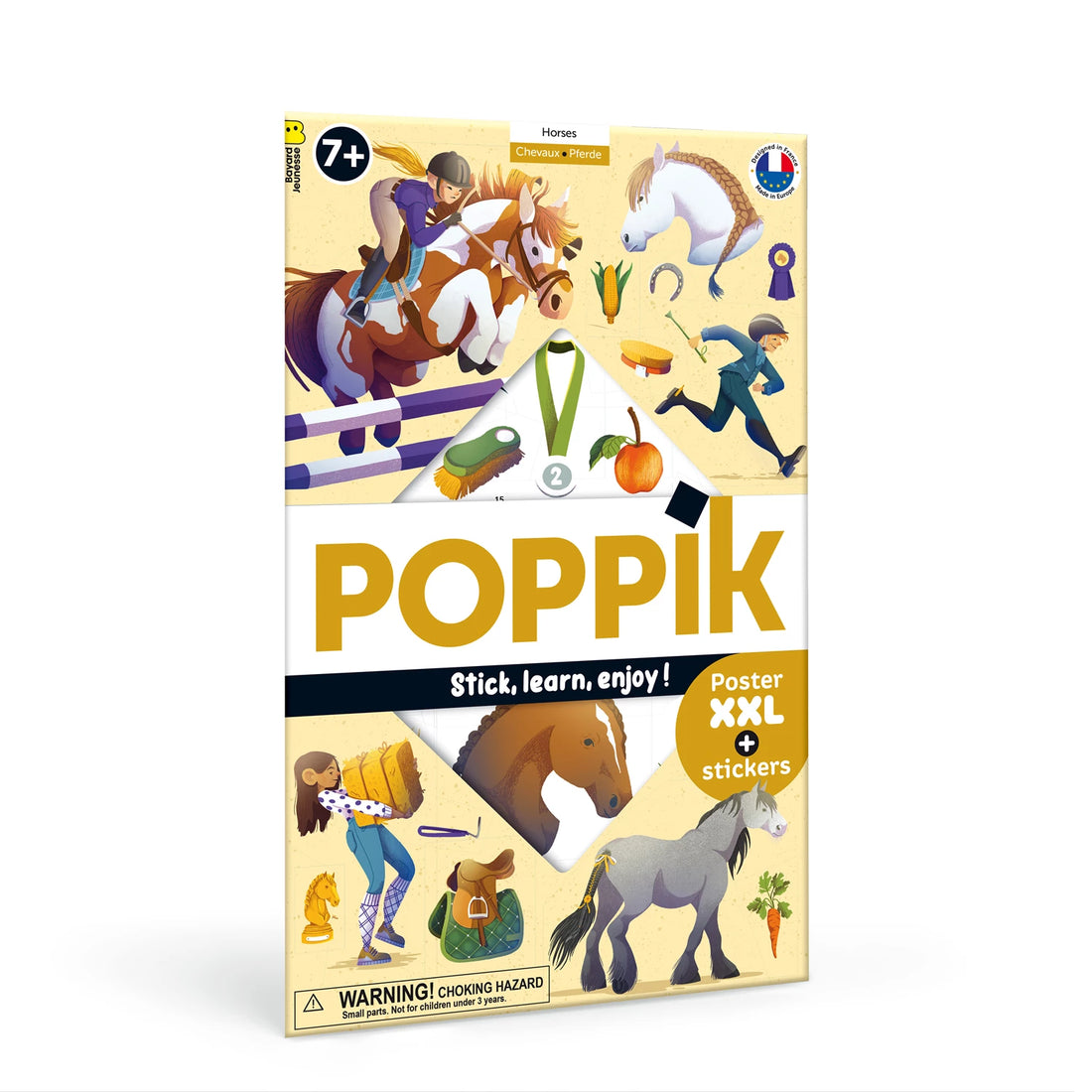 Sticker Lernposter Pferde