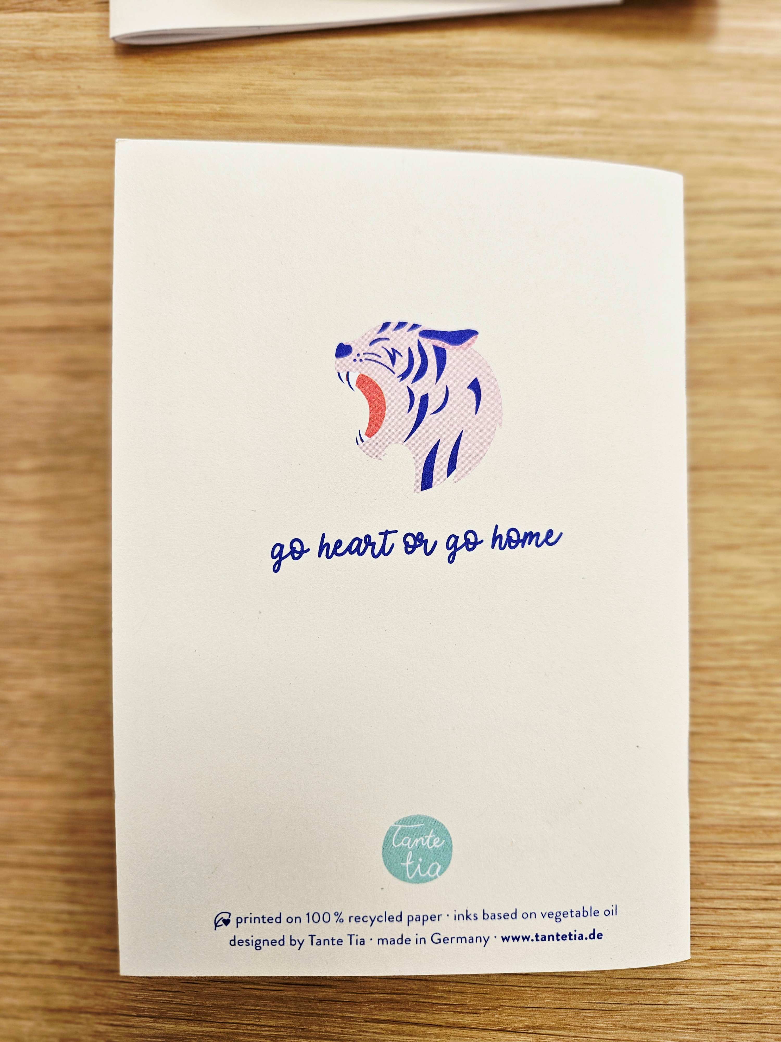 Notizheft Rock it Tiger