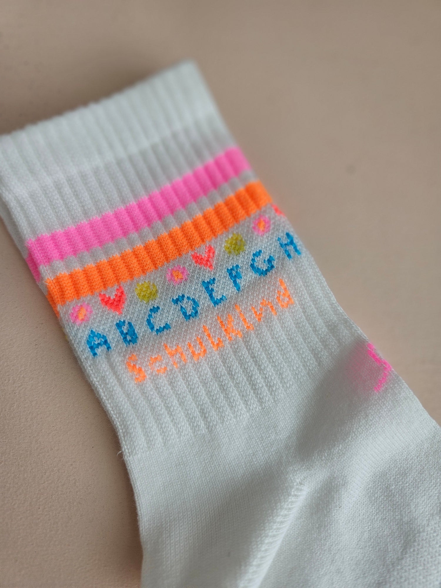 Socken Schulkind Pink - 5 - 7 Jahre