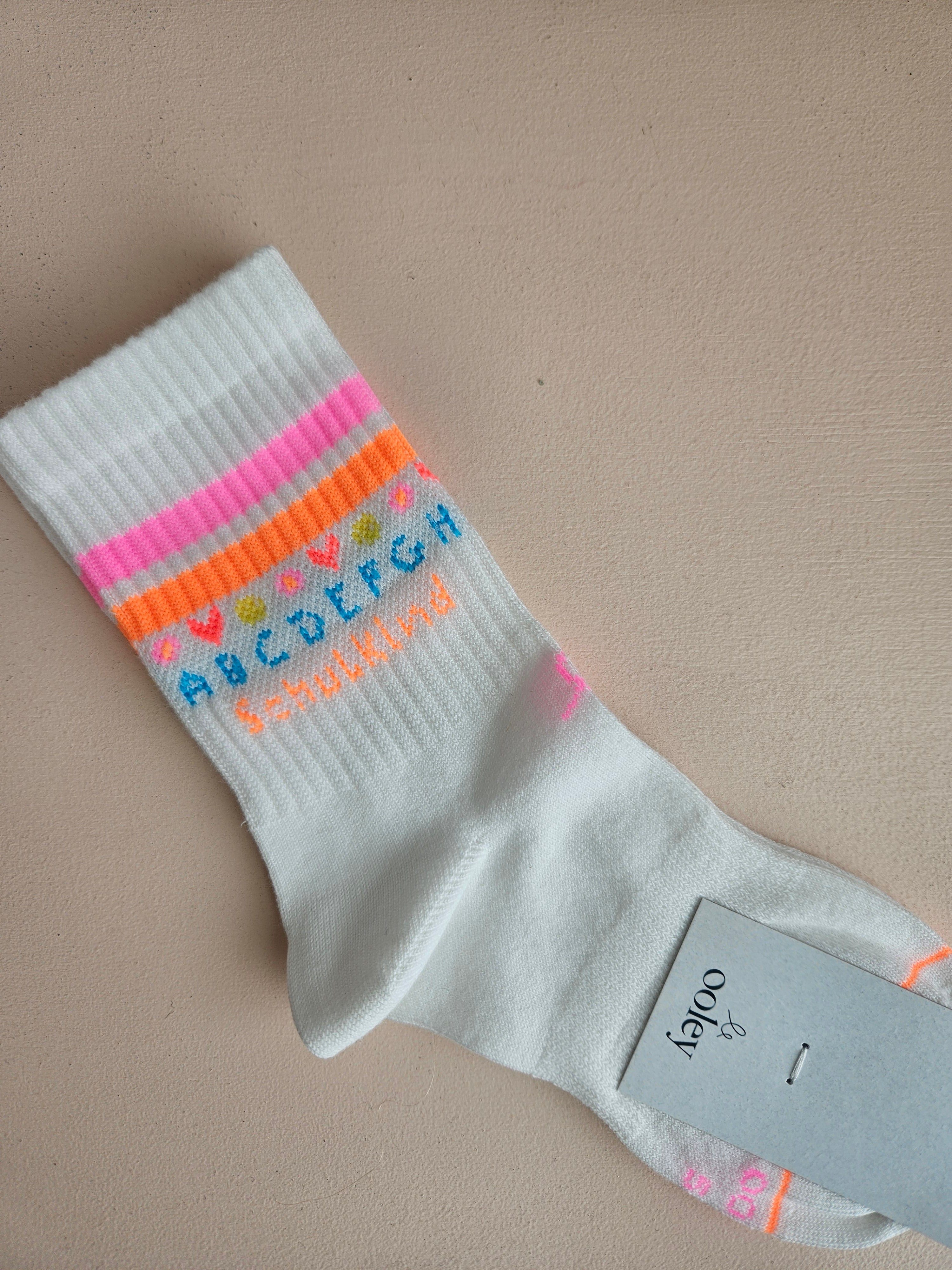 Socken Schulkind Pink - 5 - 7 Jahre