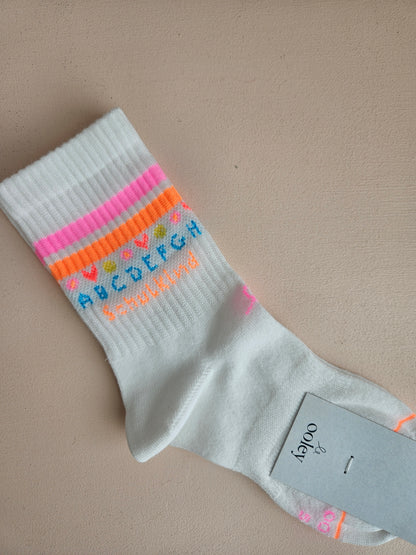 Socken Schulkind Pink - 5 - 7 Jahre