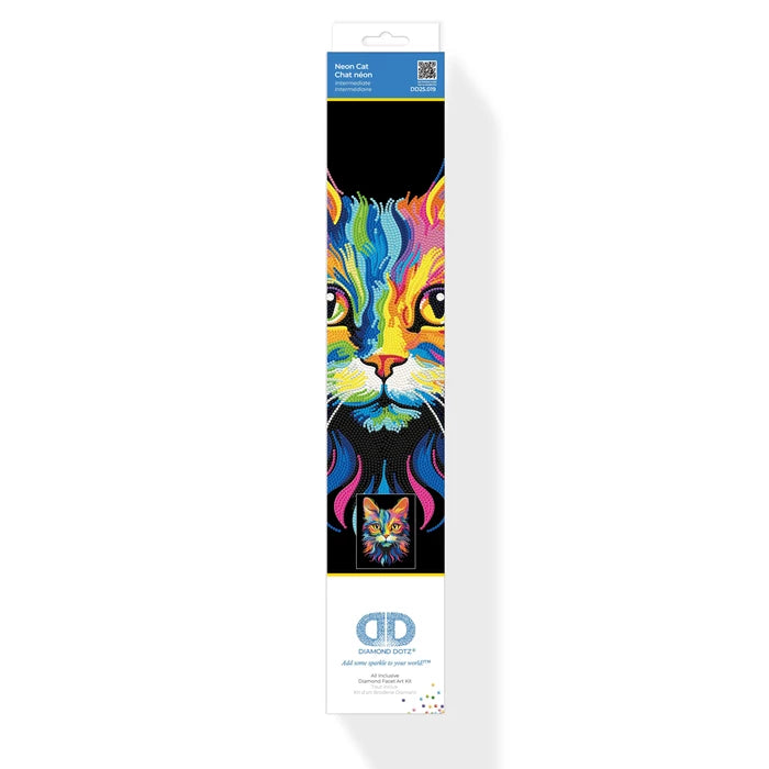 Diamantbild Neon - Katze