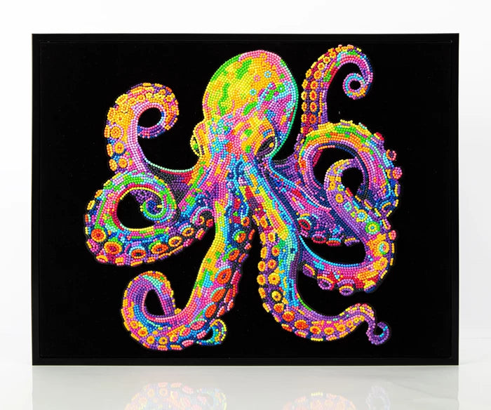 Diamantbild Neon - Oktopus