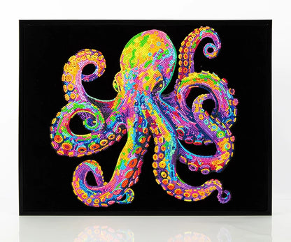 Diamantbild Neon - Oktopus