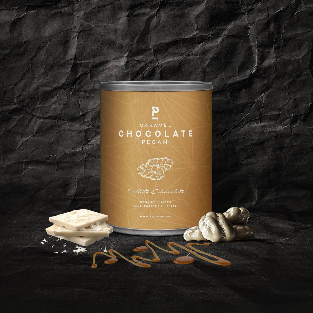 Pekannüsse - Weiße Schokolade mit Karamell - 60g