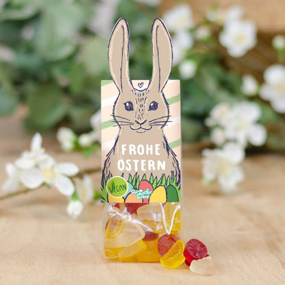 Naschbeutel Hase Fruchtgummi Mischung Vegan Ostern