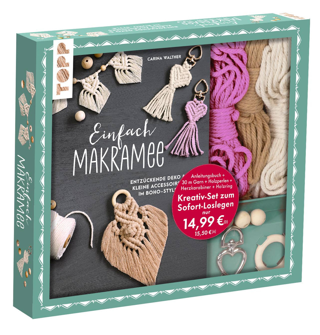 Kreativ-Set Einfach Makramee. Mit Anleitungsbuch