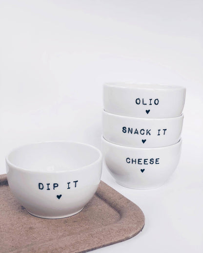 Geschenkset Dip Schalen (4 er Set) I Tapas Snack Sweets