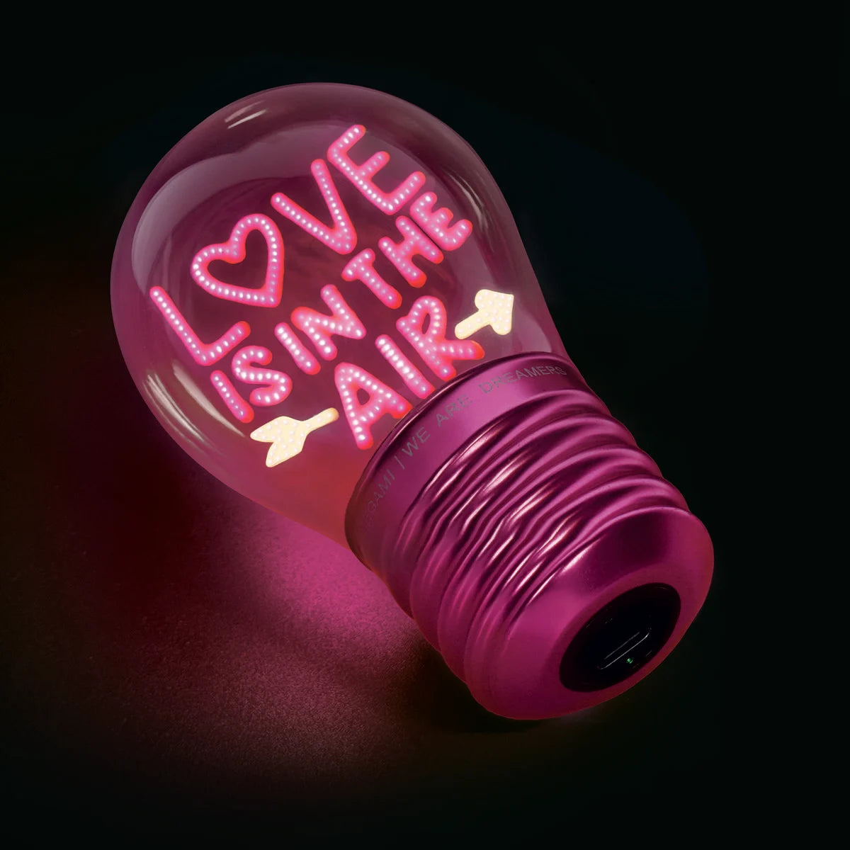 Deko-Tischlampe in Glühbirnenform - Love Is in the Air - Bulb Fiction