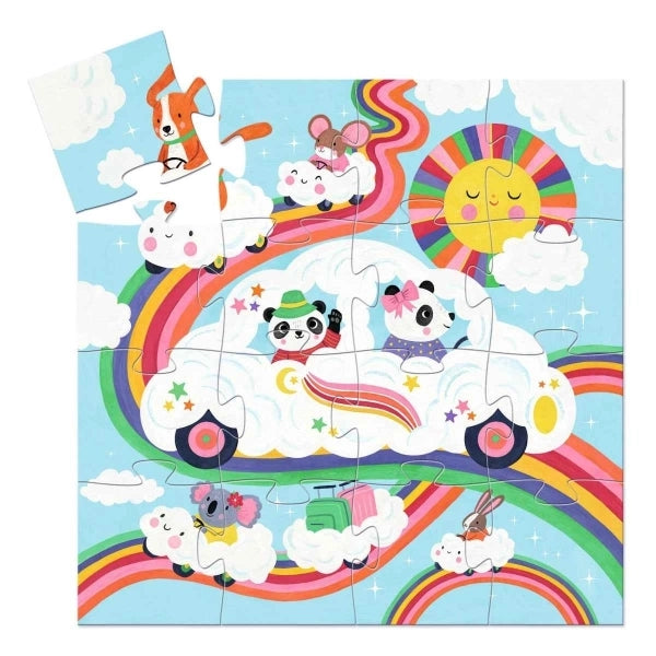 Puzzle Wolkenauto - 16 Teile
