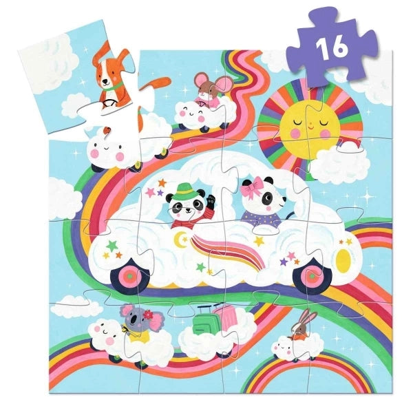 Puzzle Wolkenauto - 16 Teile