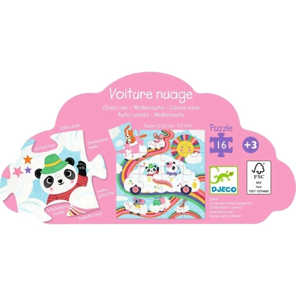 Puzzle Wolkenauto - 16 Teile