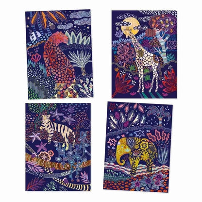 Kratzbilder: Reicher Dschungel