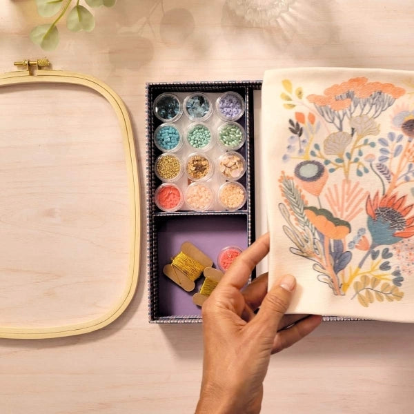 Perlenstickerei Blumen