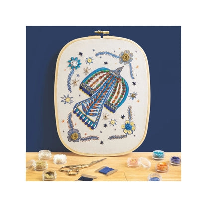 Perlenstickerei Vogel