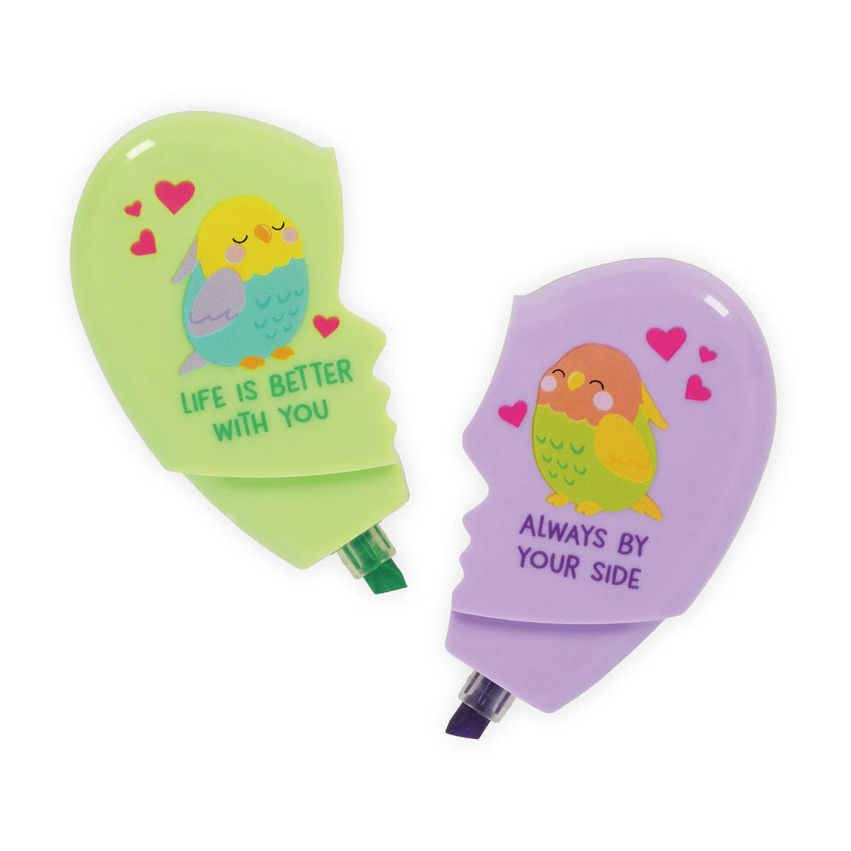 2-in-1-Textmarker - Heartlighter - Love Birds