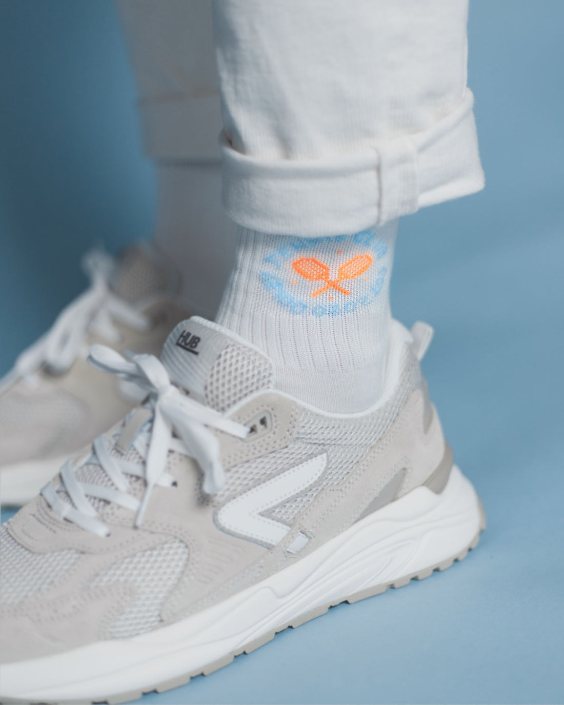 Socken Tennis Club weiß &amp; neon