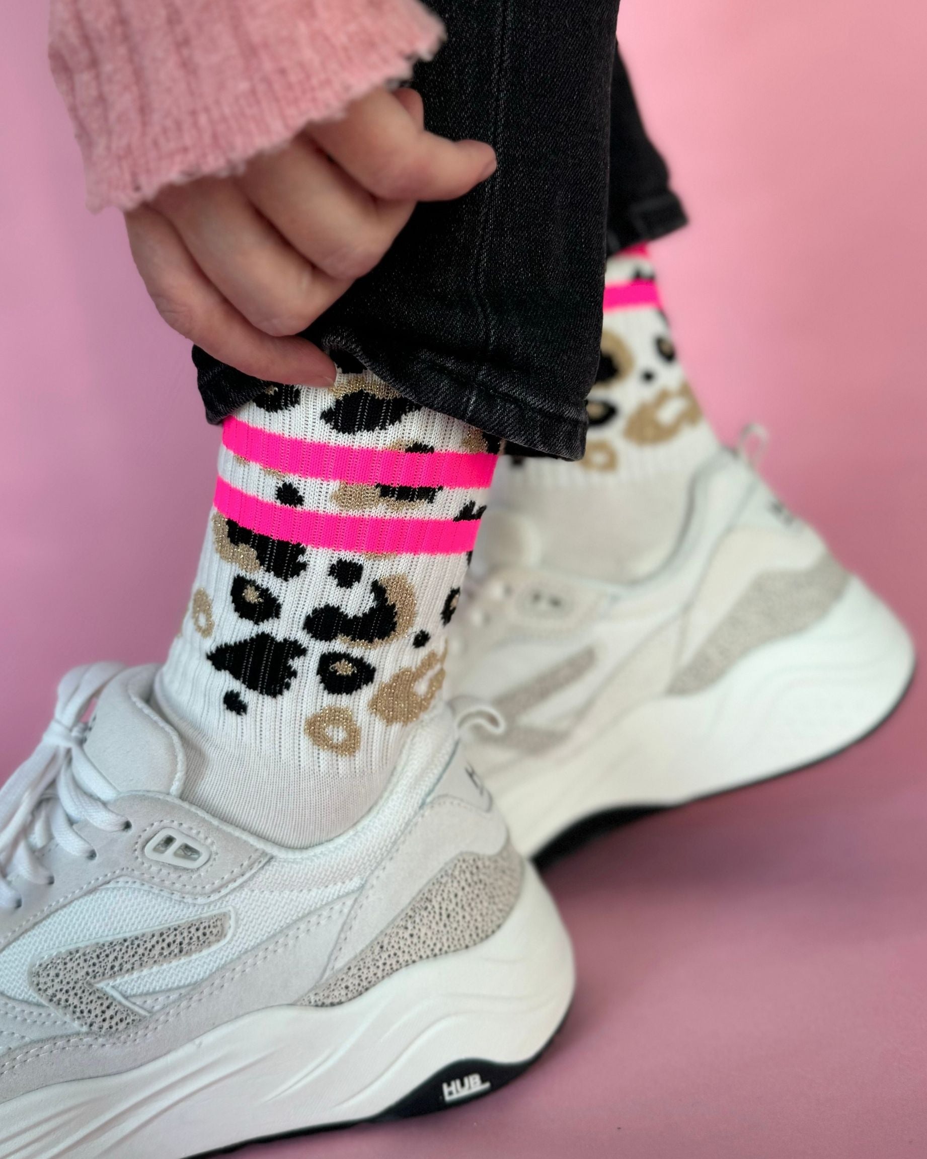 Socken Leo Allover Pink