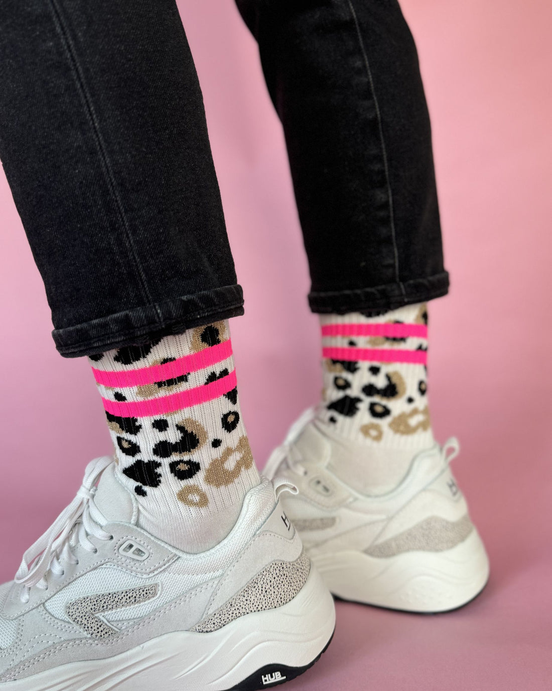 Socken Leo Allover Pink