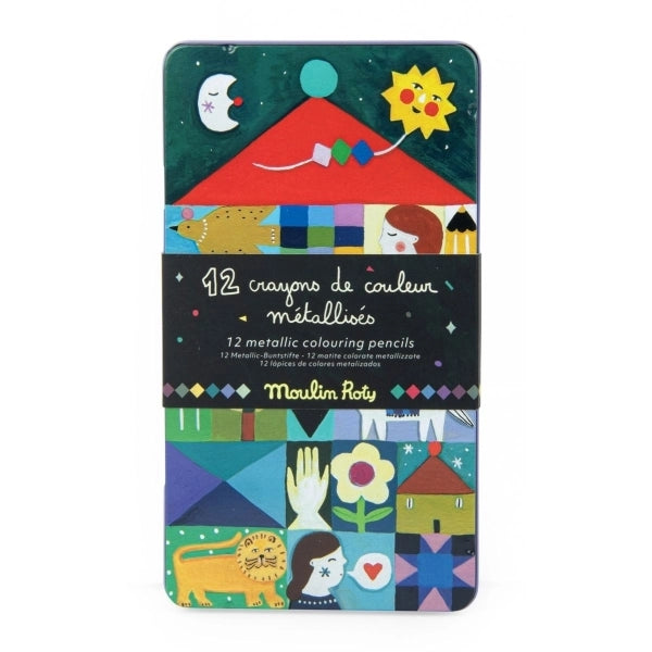 Metallic-Buntstifte 12 Stück