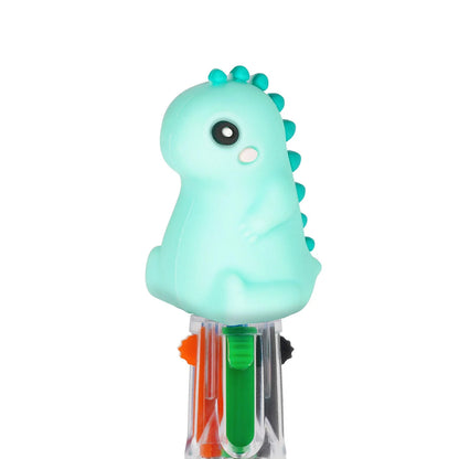 Mini Kugelschreiber mit 4 Farben - Dino