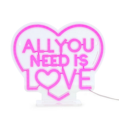 LED-Lampe mit Neoneffekt - All You Need is Love