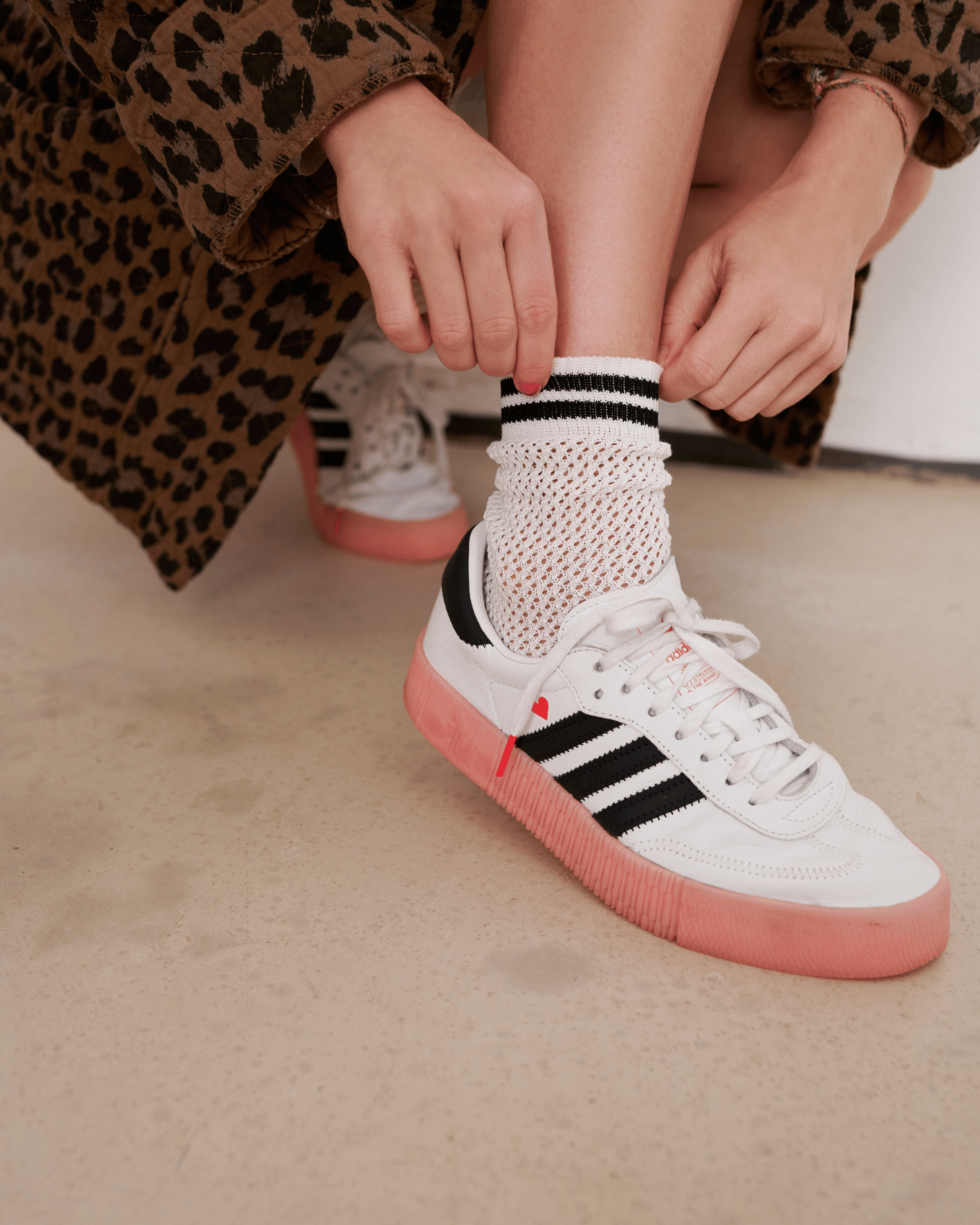 Socken Streetmood Netz Offwhite - luftdurchlässig