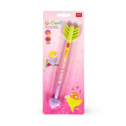 Stift mit zwei Radiergummis mit Duft - Go Cupid!