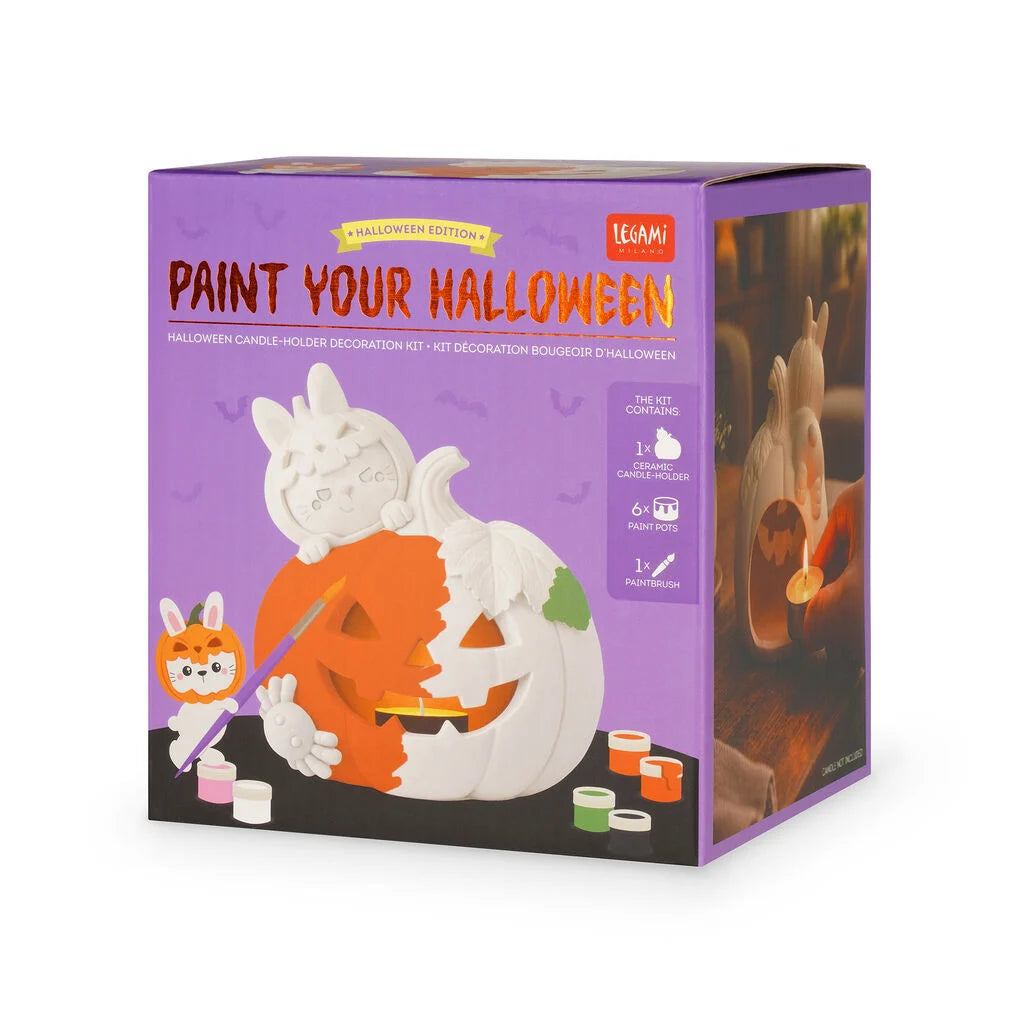 Halloween-Kerzenhalter-Deko-Set - Paint Your Halloween
