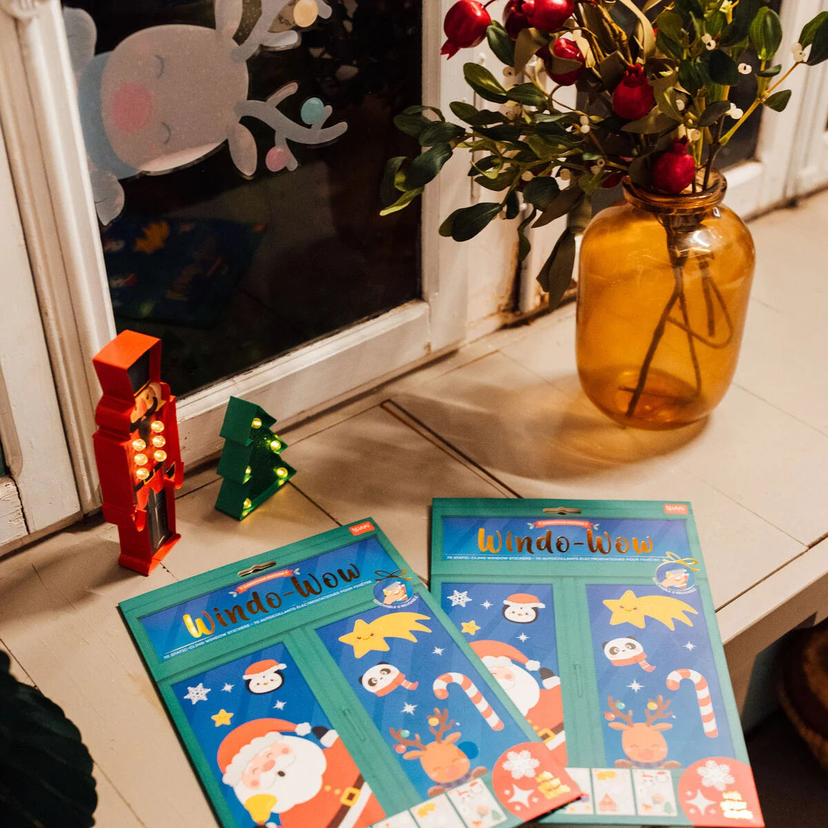 Windo-wow Set aus 70 Elektrostatischen Fensteraufklebern