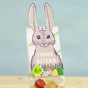 Naschbeutel Hase Fruchtgummi Mischung Vegan Ostern