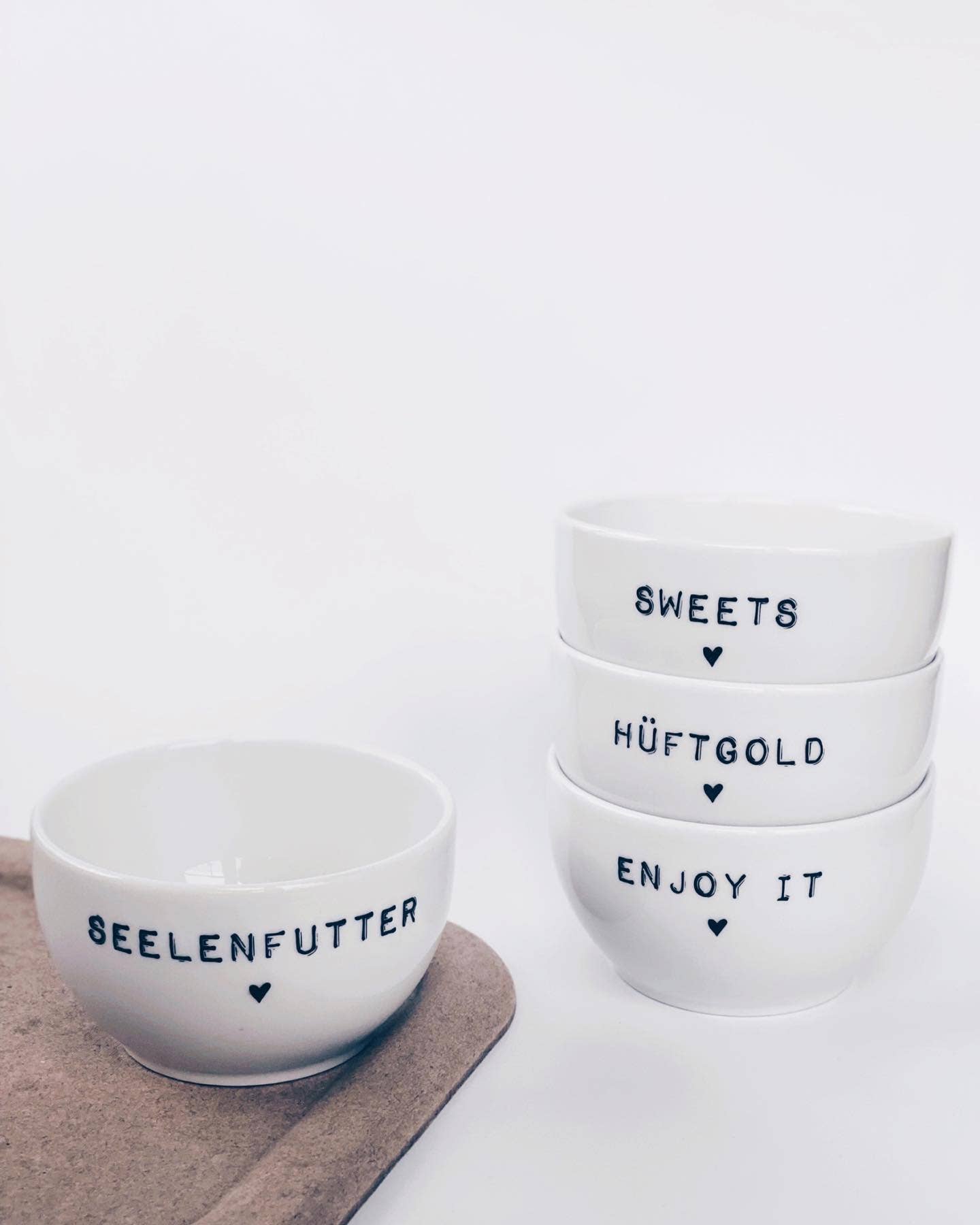 Geschenkset Dip Schalen (4 er Set) I Tapas Snack Sweets