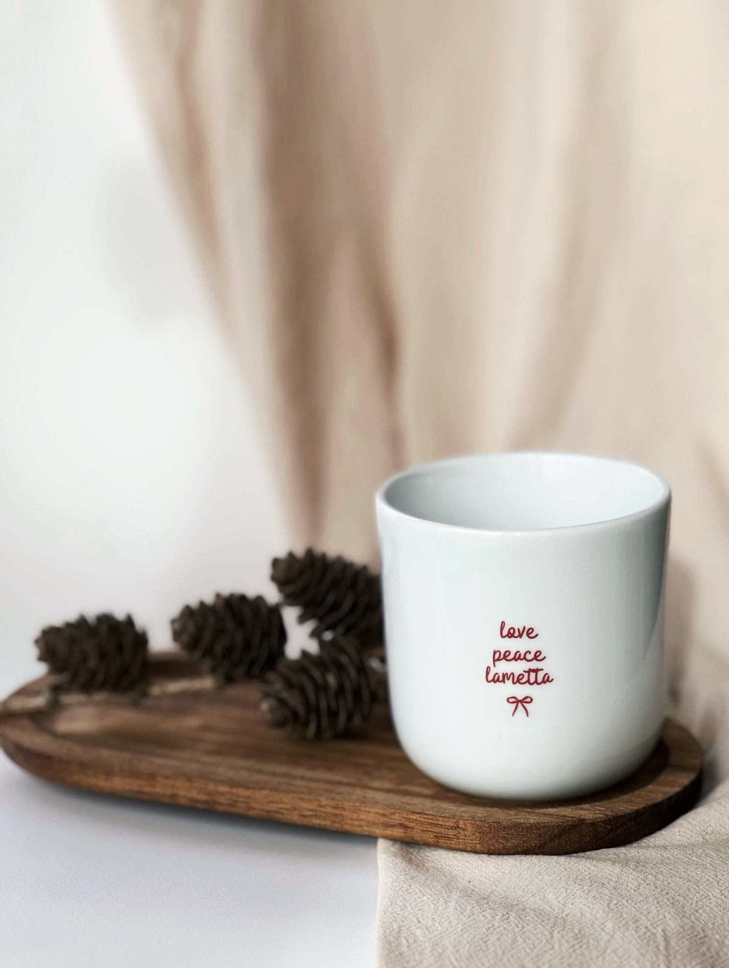 Becher Tasse X-Mas rot - Santa Baby - Mistletoe - Christmas