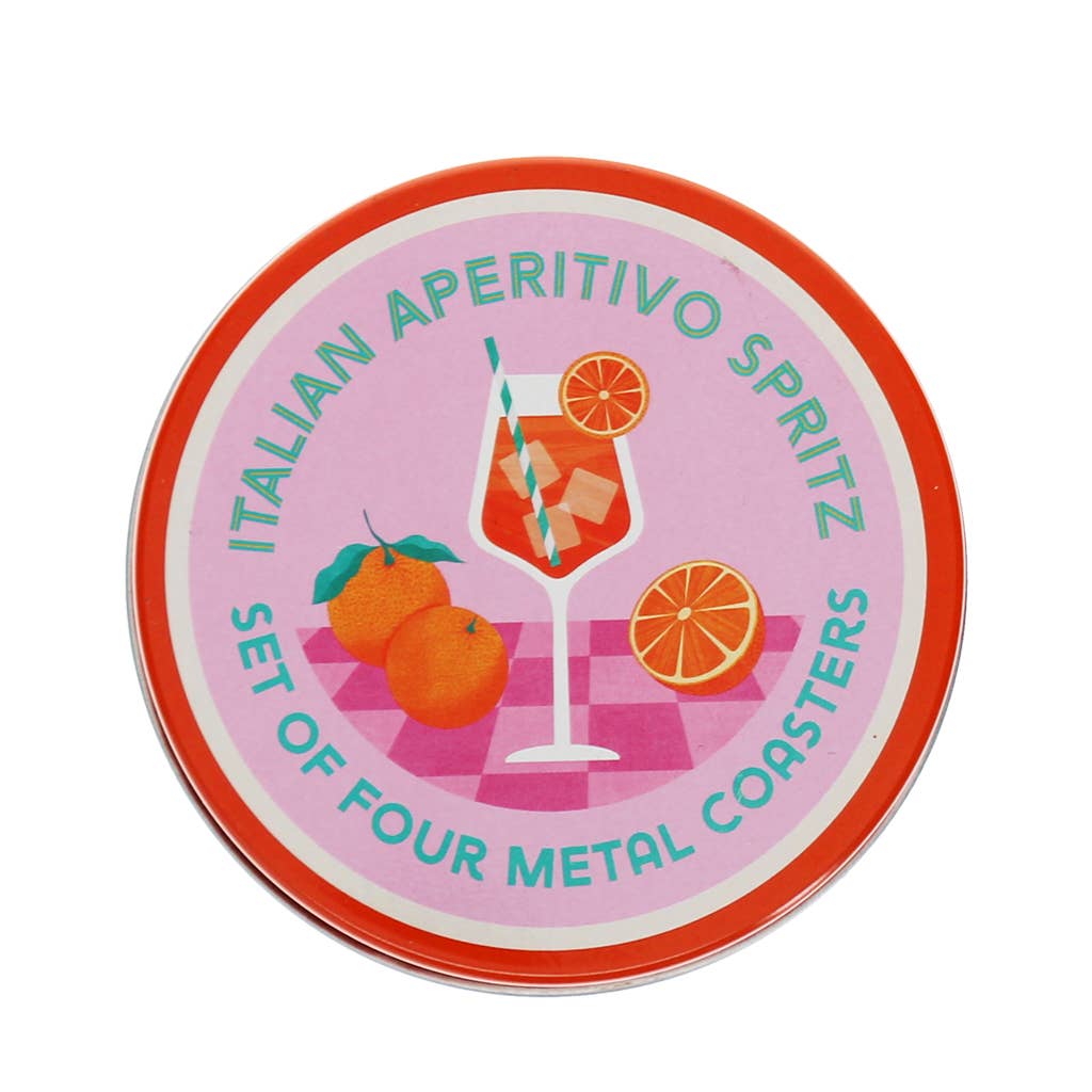 Metalluntersetzer (4er-Set) - Aperitivo Spritz